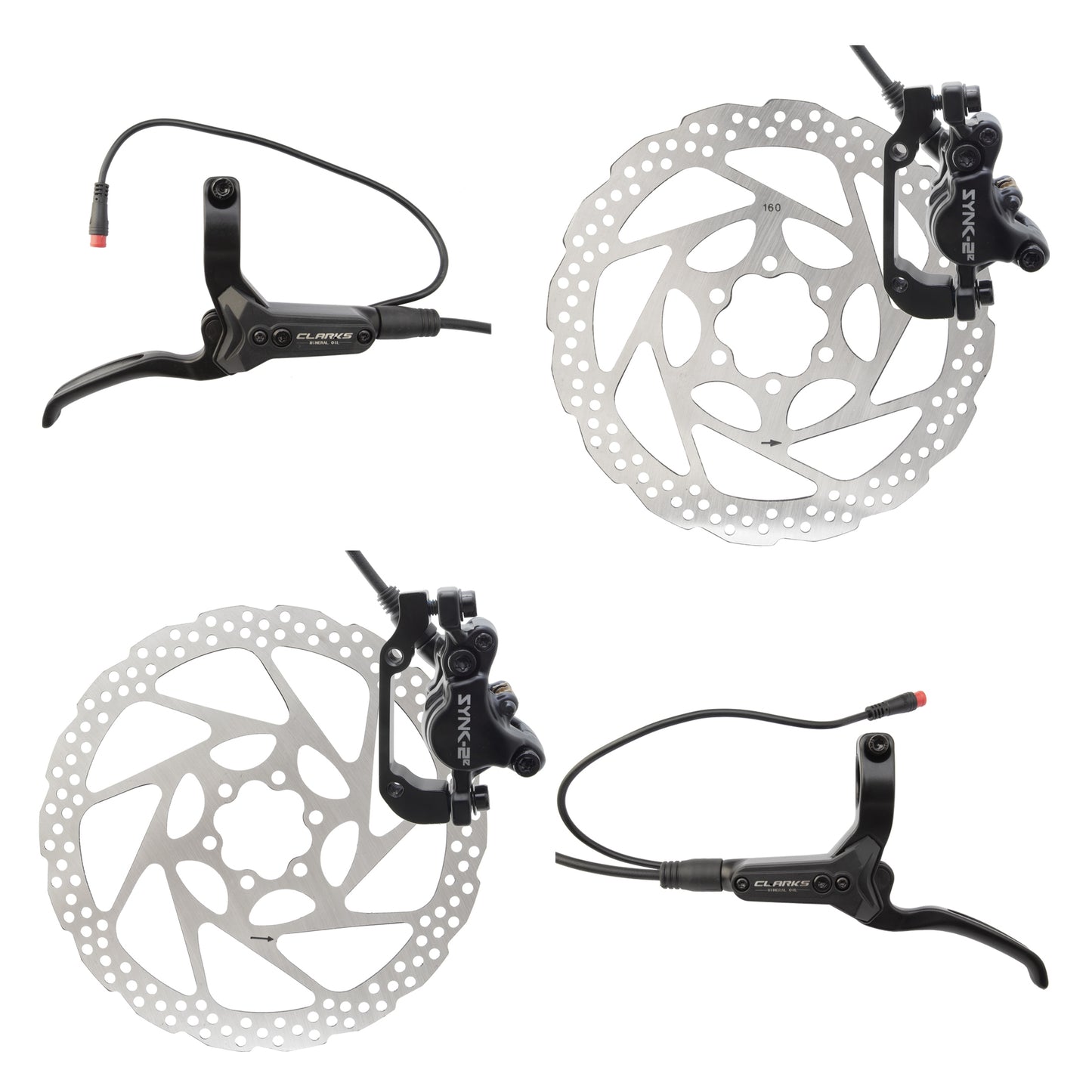 BRAKE DISC CLK SYNC-2E HYD FT-180/RR-160 w/LVRS BK