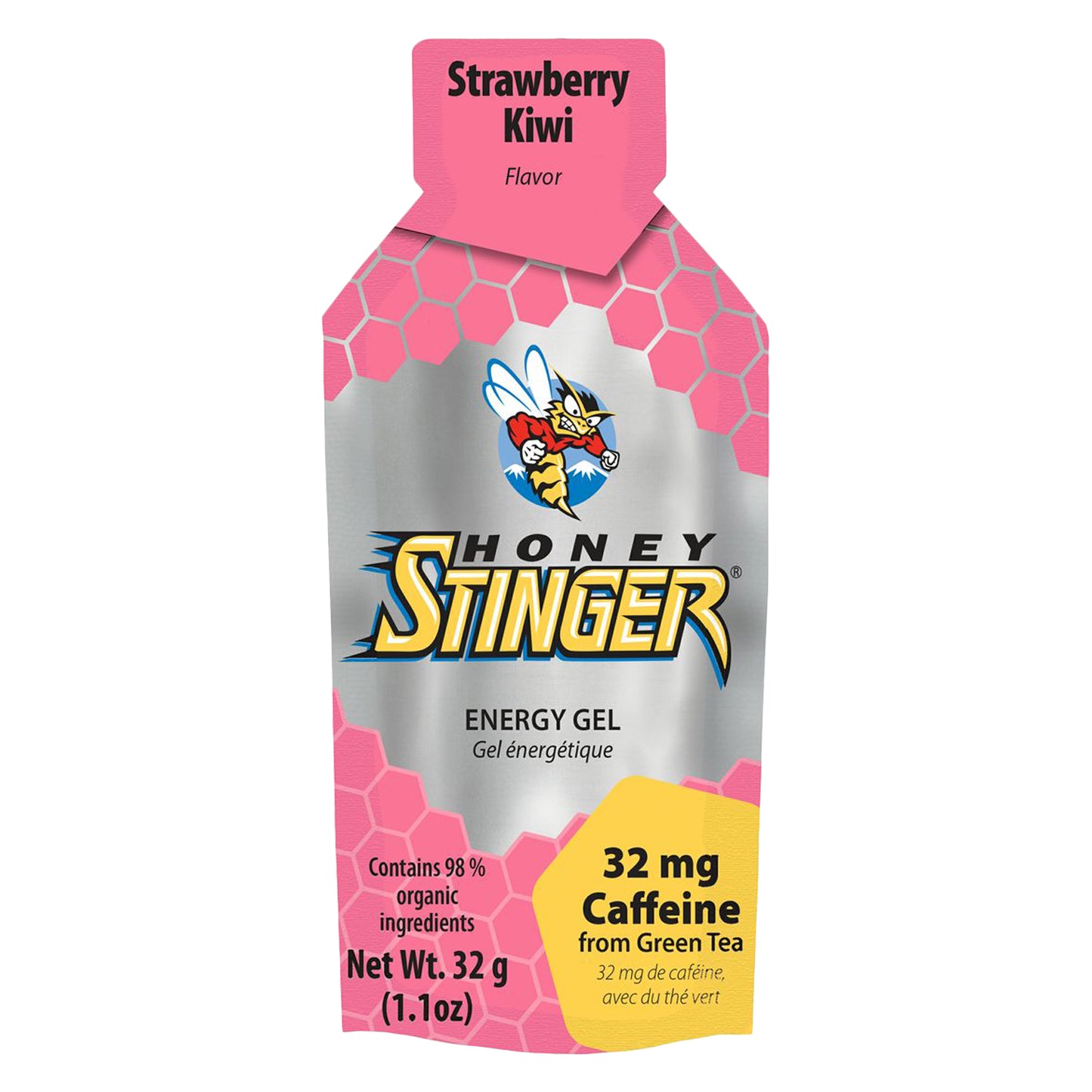 Honey Stinger Organic Energy Gel Strawberry/Kiwi Caffeine