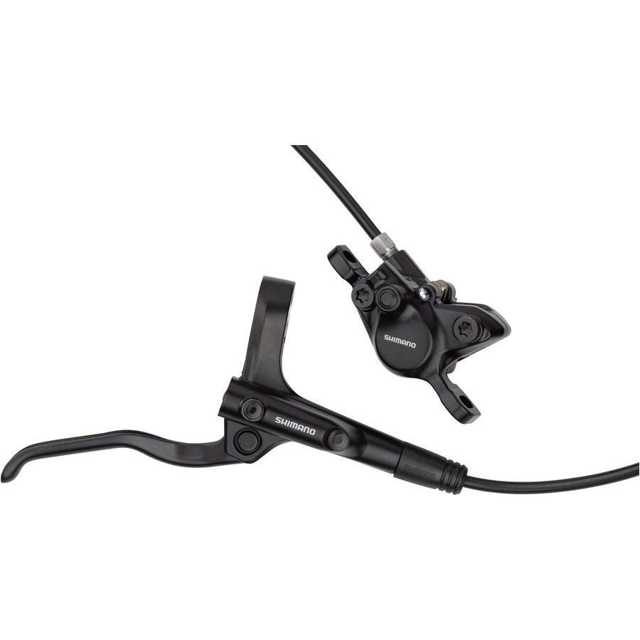 Shimano Alivio BL-MT200/BR-MT200 Disc Brake and Lever - Rear, Hydraulic, Post Mount, Resin Pads, Black