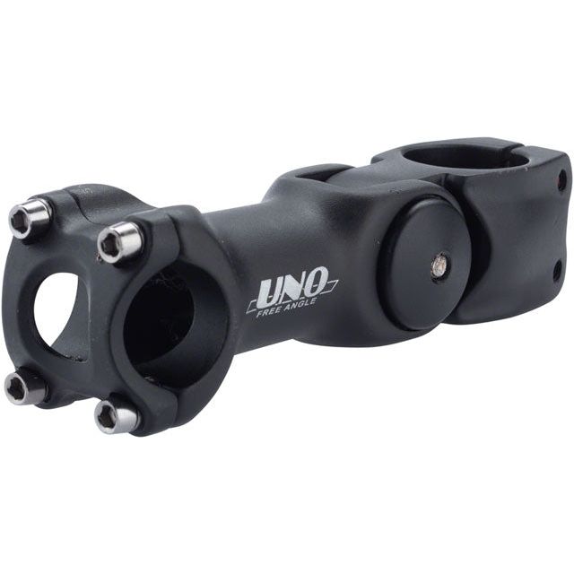 Kalloy 820 Stem - 110mm, 25.4 Clamp, Adjustable, 1 1/8", Aluminum, Black