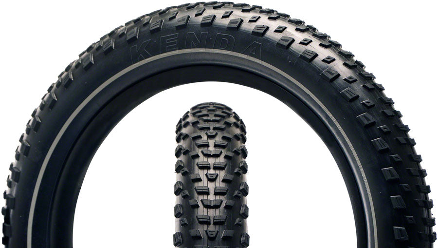 Kenda Booster Tire - 20 x 3.3, Clincher, Wire, Black/Reflective, 30tpi, KS