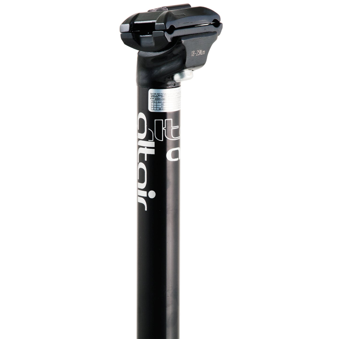 SEATPOST ALTAIR, ALLOY 31.8X350MM BLK