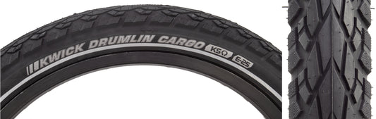 TIRE KENDA KWICK DRUMLIN CARGO 20x2.2 BK/BK/REF KS/4-PLY/60 WIRE 75psi E25