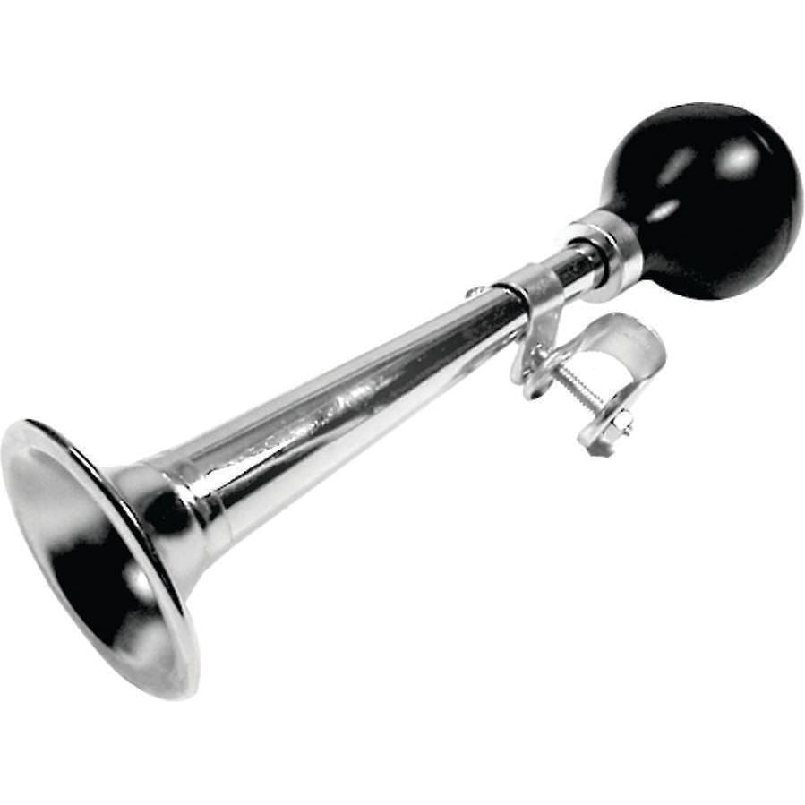 HORN ACTION SQUEEZE SINGLE STRAIGHT CHROME 9"