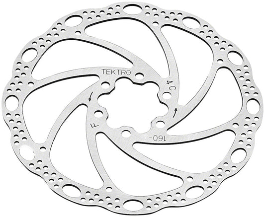 Tektro TR160-22 Disc Rotor - 160mm, 6-Bolt, Silver