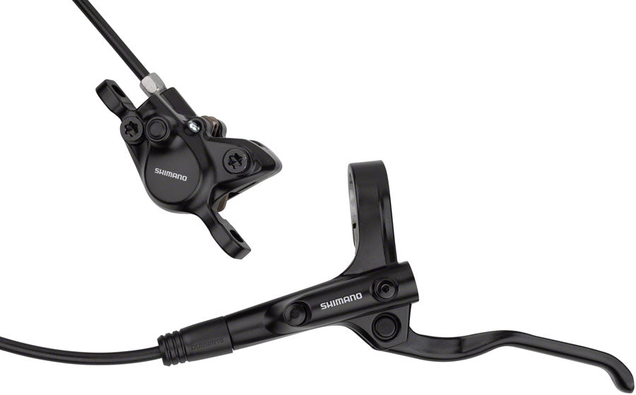 Shimano Alivio BL-MT200/BR-MT200 Disc Brake and Lever - Front, Hydraulic, Post Mount, Resin Pads, Blac