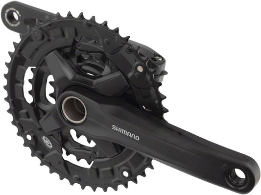 Shimano FC-MT210-3 Crankset - 170mm, 9-Speed, 40/30/22t, Riveted, 50mm Chainline, Black