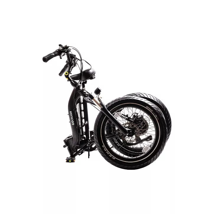 Go Power Bike 20" Go Cruiser Step Through Electric Folding Cruiser Bike - Black