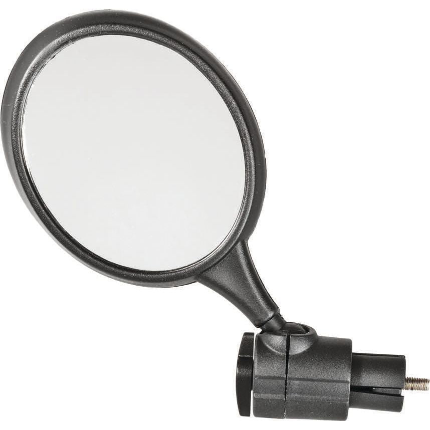 MIRROR ACTION BAR END OVAL 3X3.5" BLACK