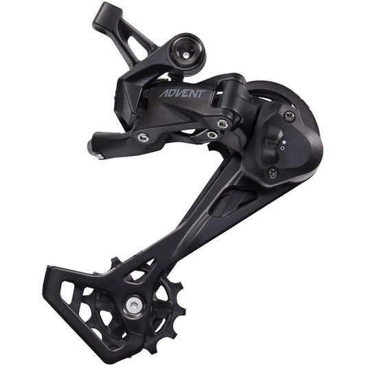 microSHIFT ADVENT Rear Derailleur - 9 Speed, Long Cage, Black, With Clutch