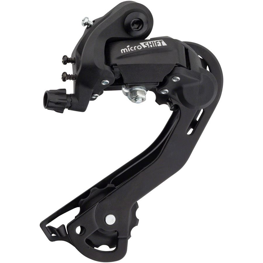 microSHIFT M21 Rear Derailleur - 6,7 Speed, Long Cage, Black