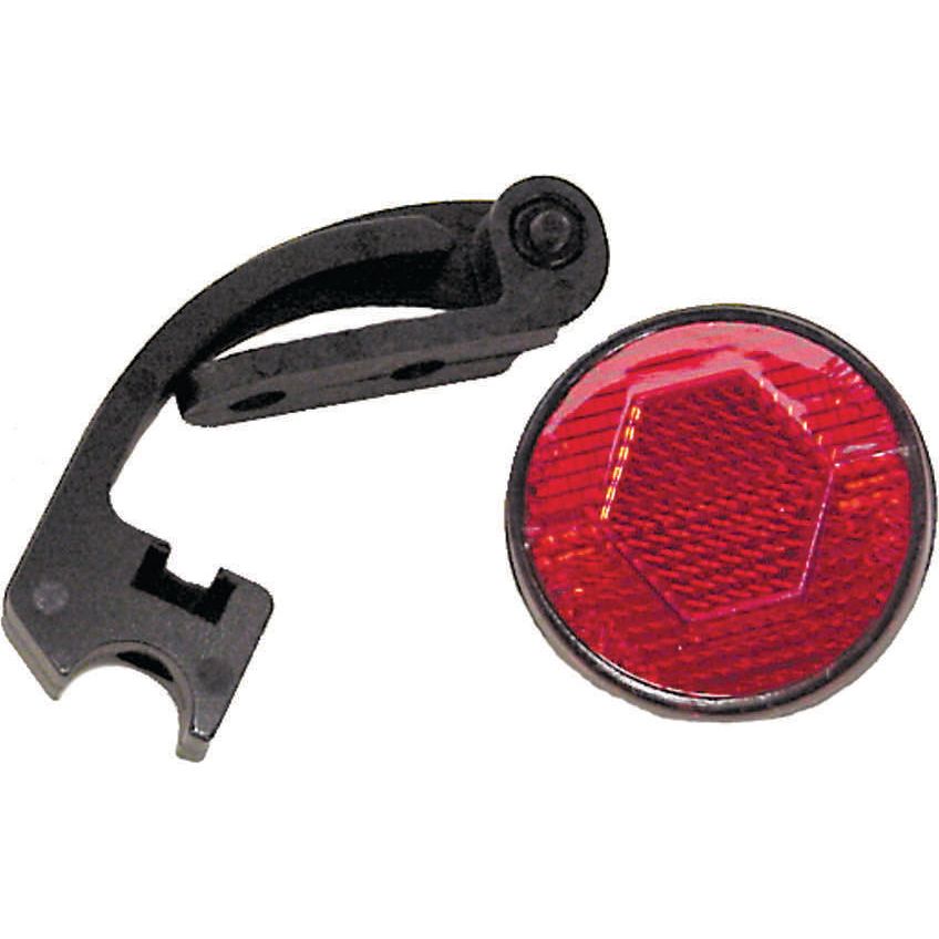 REFLECTOR ACTION, REAR, RED, ROUND W/BRAKE BRIDGE BRACKET