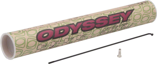 Odyssey HGS Spokes - Stainless, Straight 14g, 184mm, Black, Box of 40, Includes Nipples