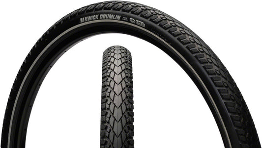 Kenda Kwick Drumlin Tire - 26 x 1.75, Clincher, Wire, Black/Reflective, K-Shield, SRC, E-50