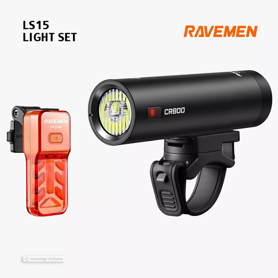 LIGHT SET Ravemen LS15 CR800 & TR30M USB