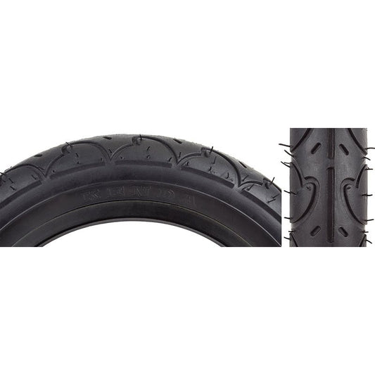 TIRE SUNLT 12-1/2x2-1/4 BK/BK K909 WIRE